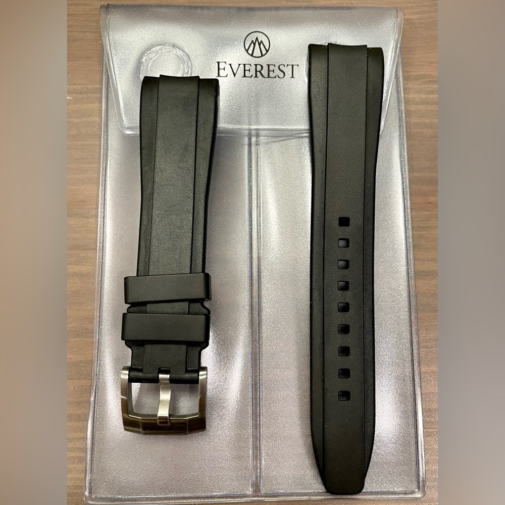 Everest Bands- Rolex Sea Dweller 43 curved end rubber strap